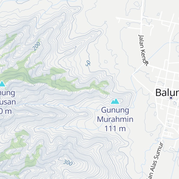 Map of Gunung Busari