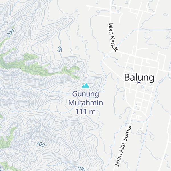 Map of Gunung Murahmin