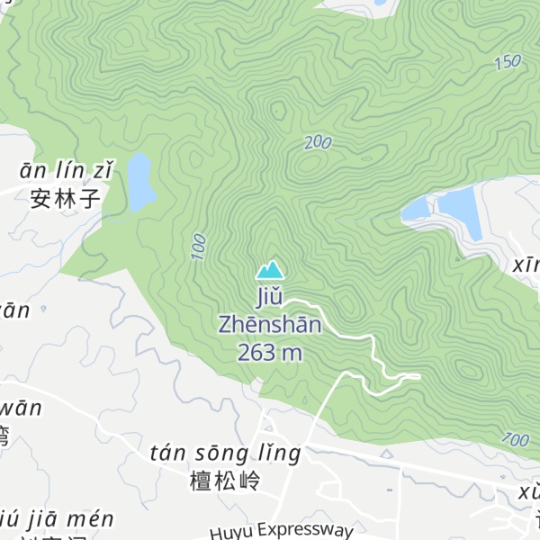 Map of Jiǔ Zhēnshān
