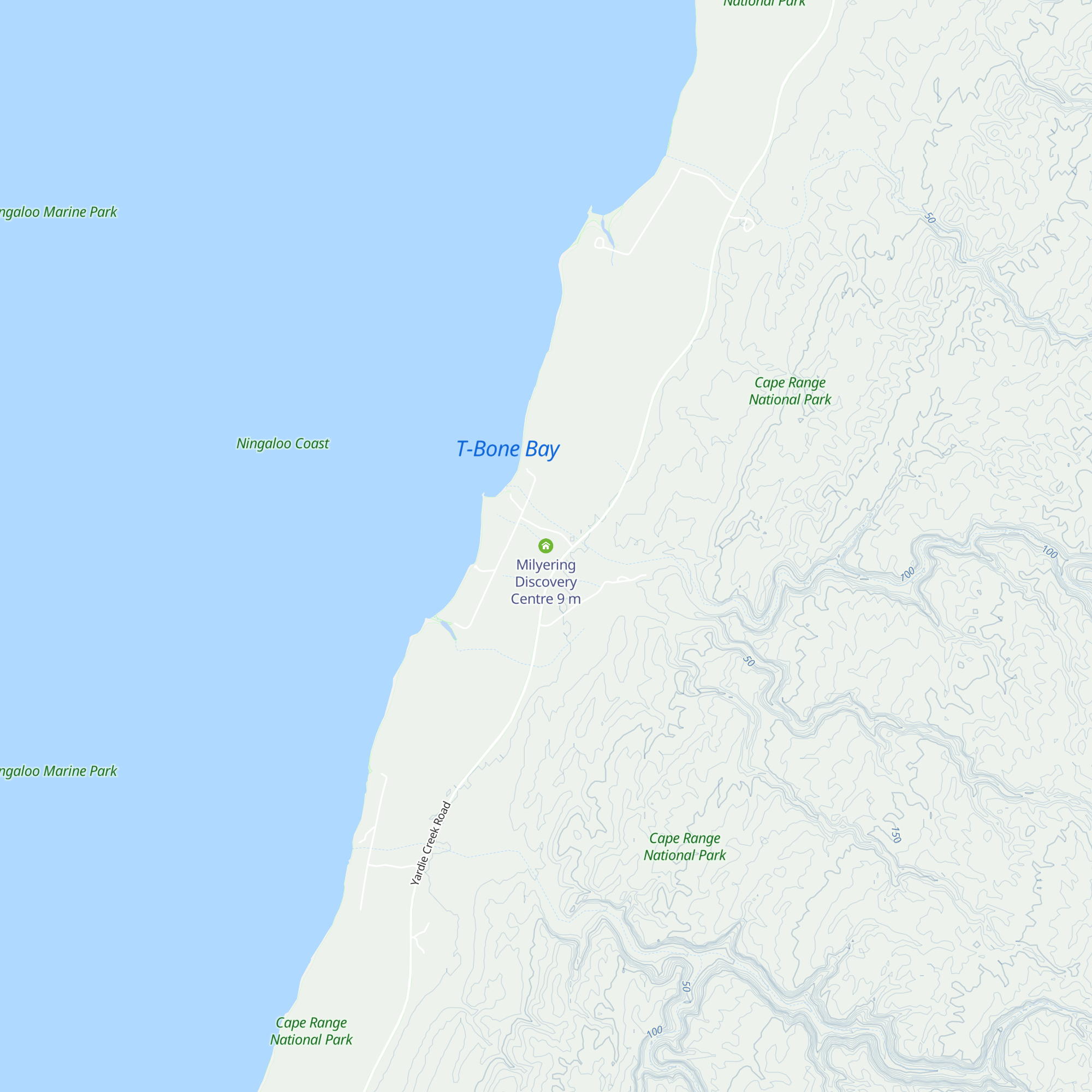 Milyering Discovery Centre map