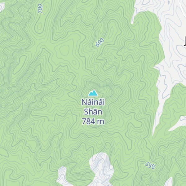 Map of Nǎinǎi Shān