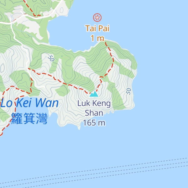 Map of Luk Keng Shan