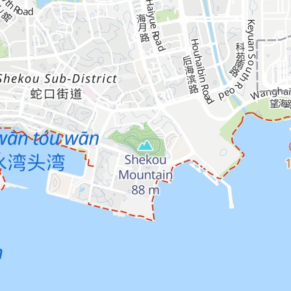 Map of Shekou Mountain