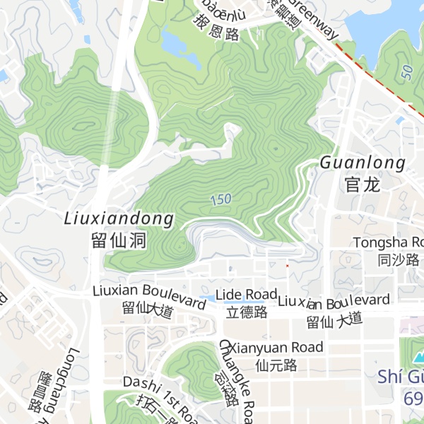 Map of Guān Lóngshān