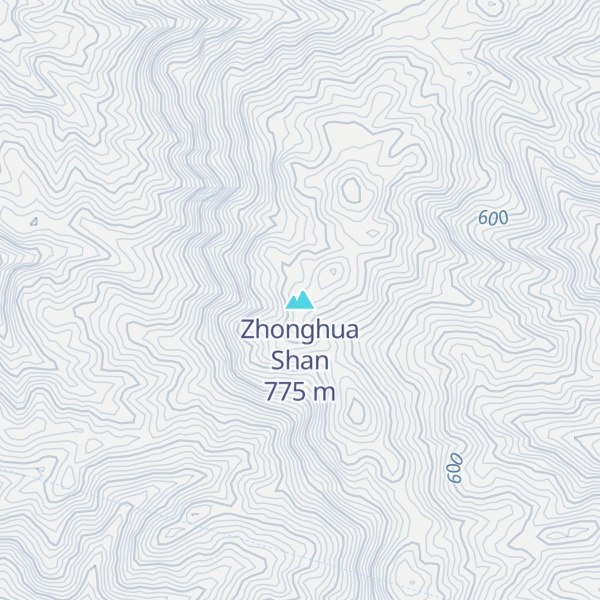 Map of Zhonghua Shan
