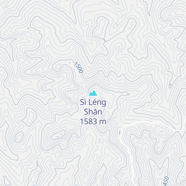 Map of Sì Léng Shān