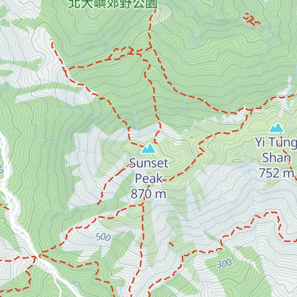 Map of Sunset Peak