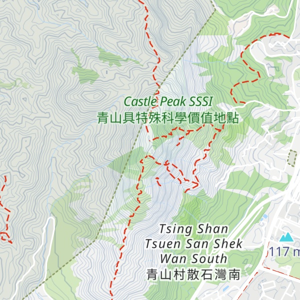 Map of Castle Peak