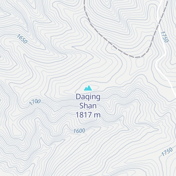 Map of Daqing Shan