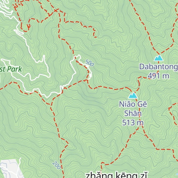 Map of Mount Yangtai