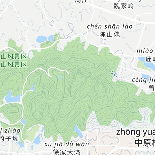 Map of Lóng Ní Shān