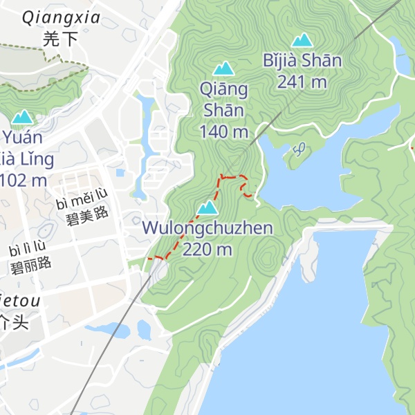 Map of Wulongchuzhen