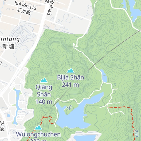 Map of Bǐjià Shān