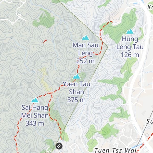 Map of Yuen Tau Shan