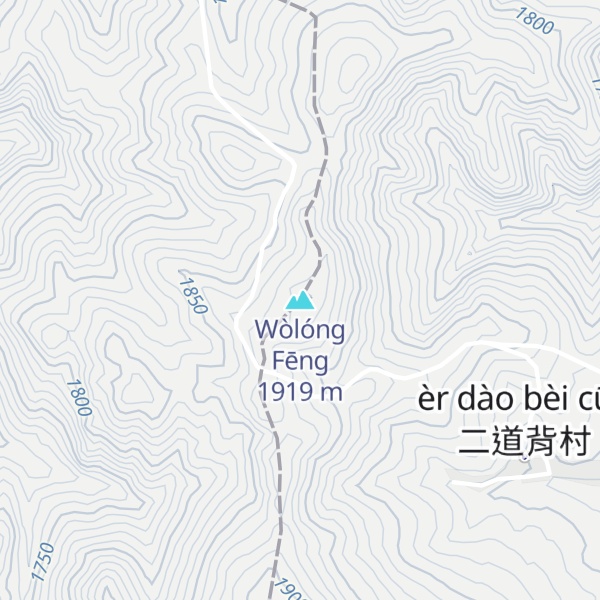 Map of Wòlóng Fēng