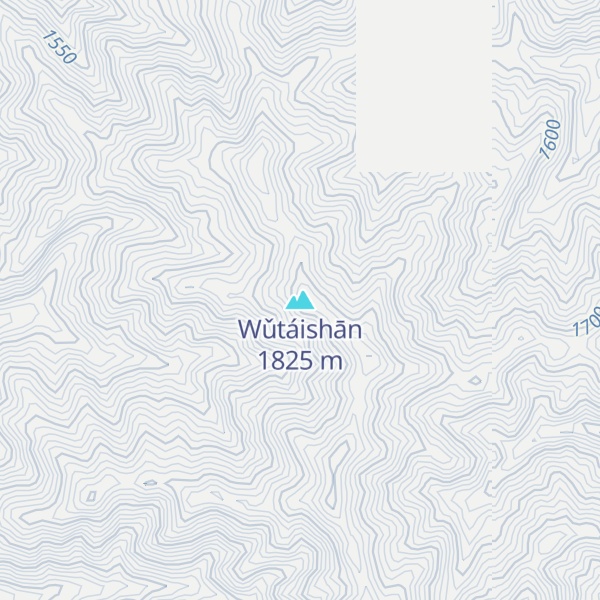 Map of Wǔtáishān