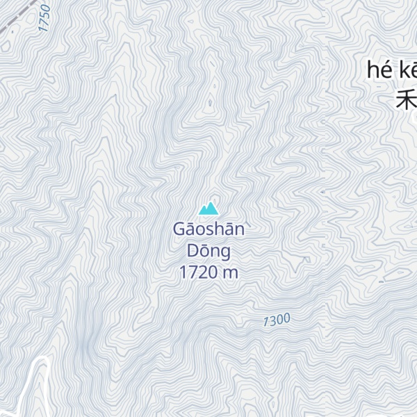 Map of Gāoshān Dōng