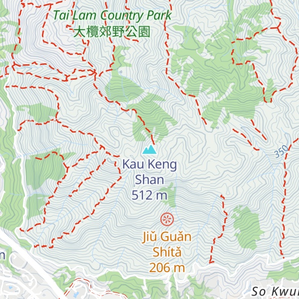 Map of Kau Keng Shan