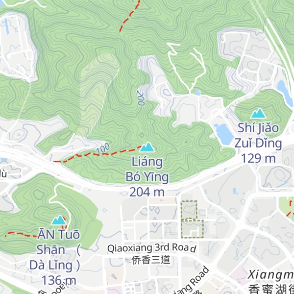 Map of Liáng Bó Yīng