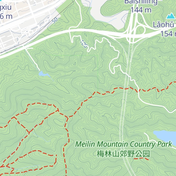 Map of Jiāoyǐ Shān