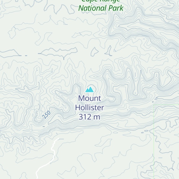 Map of Mount Hollister