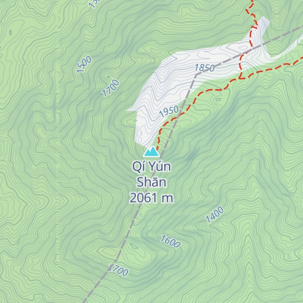 Map of Qí Yún Shān