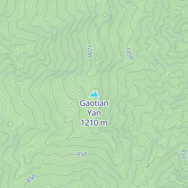 Map of Gaotian Yan