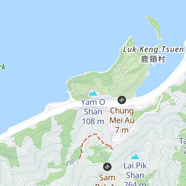 Map of Yam O Shan