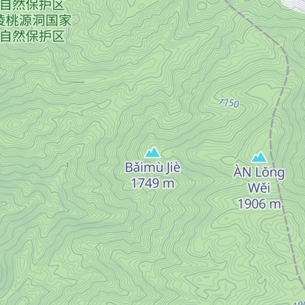 Map of Bǎimù Jiè