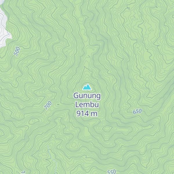 Map of Gunung Lembu