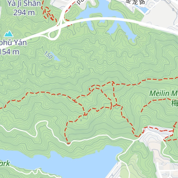 Map of Báiméi Shí