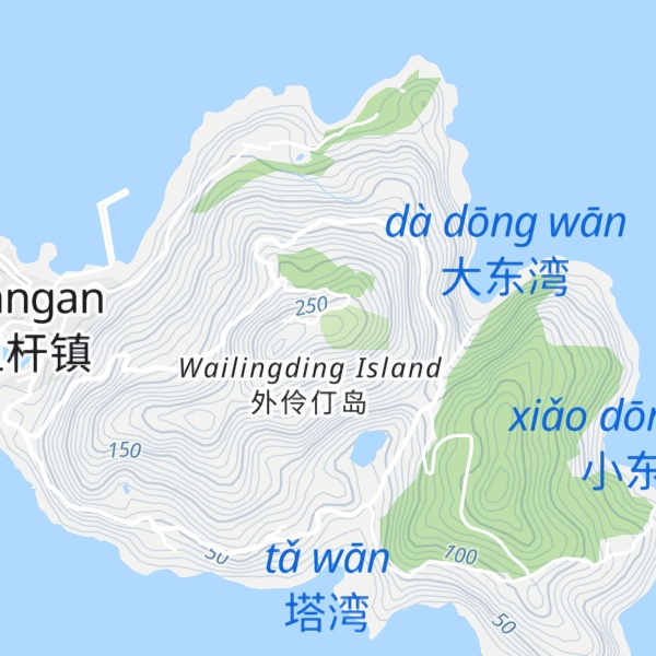 Map of Língdīng Fēng