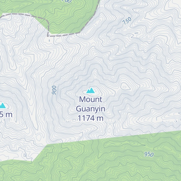 Map of Mount Guanyin