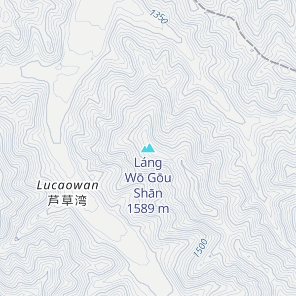 Map of Láng Wō Gōu Shān