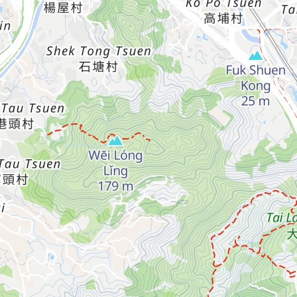 Map of Cheung Ngau Shan