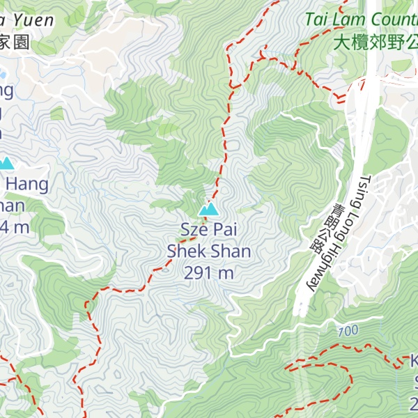 Map of Sze Pai Shek Shan