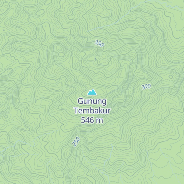 Map of Gunung Tembakur