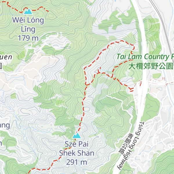 Map of 楊柳壠頂 Yeung Lau Lung Teng