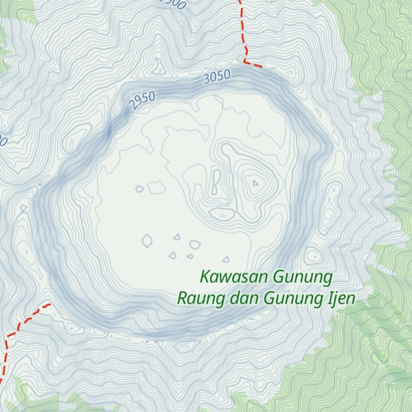 Map of Gunung Raung