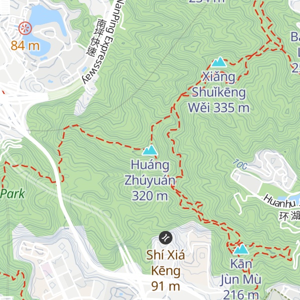 Map of Huáng Zhúyuán