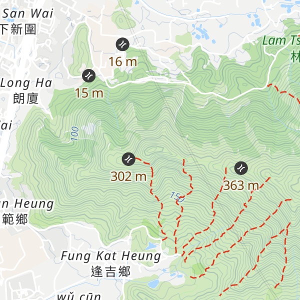 Map of Kai Kung Shan