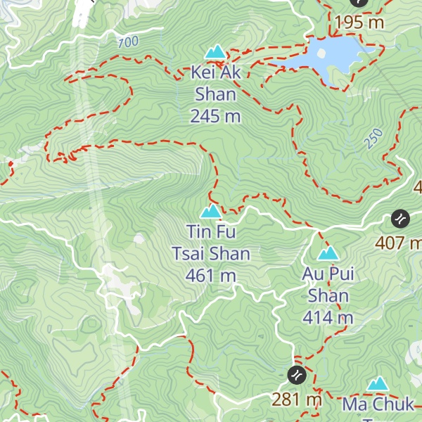 Map of Tin Fu Tsai Shan
