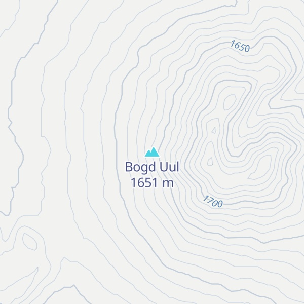 Map of Bogd Uul