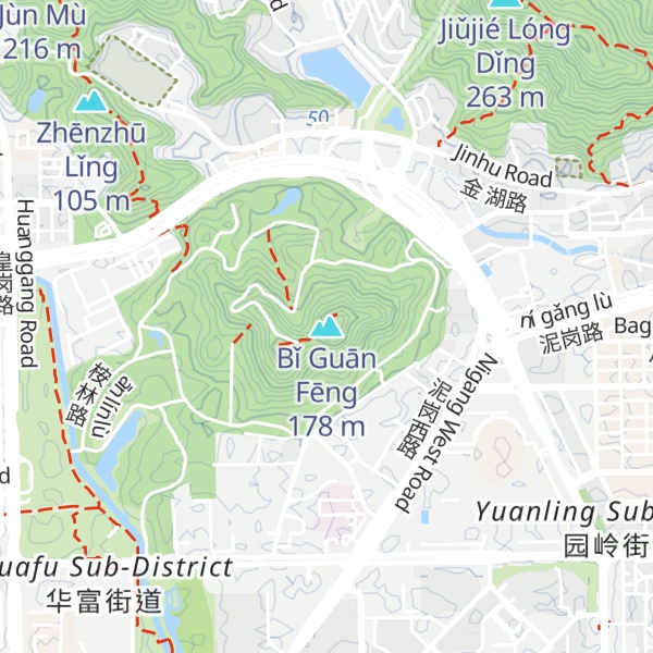 Map of Bǐ Guān Fēng