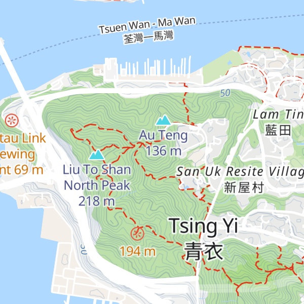 Map of Hang Mei Shan