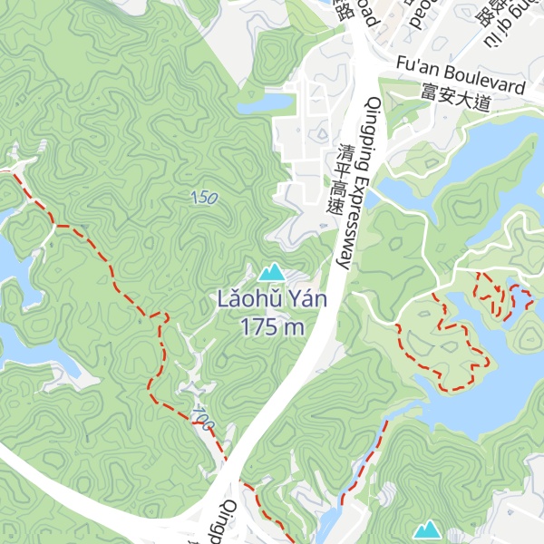 Map of Lǎohǔ Yán