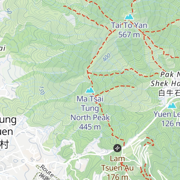 Map of Ma Tsai Tung North Peak