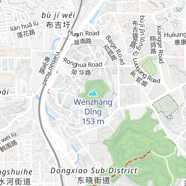 Map of Wénzhàng Dǐng