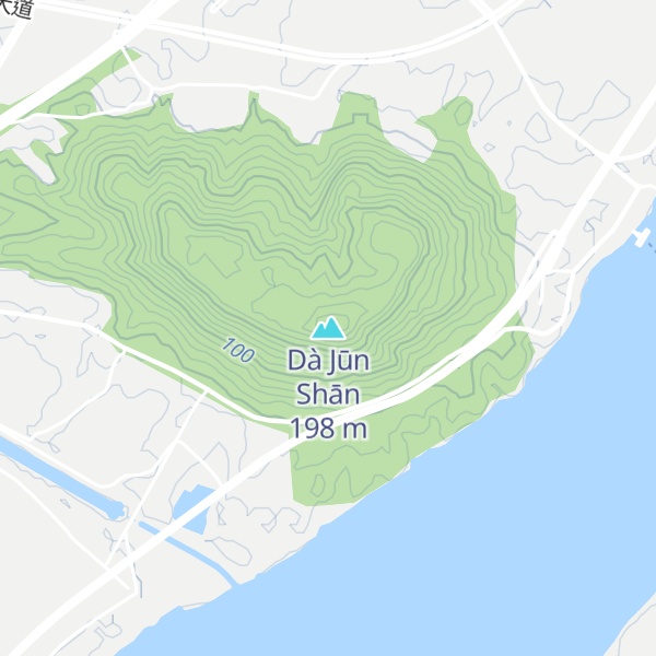 Map of Dà Jūn Shān