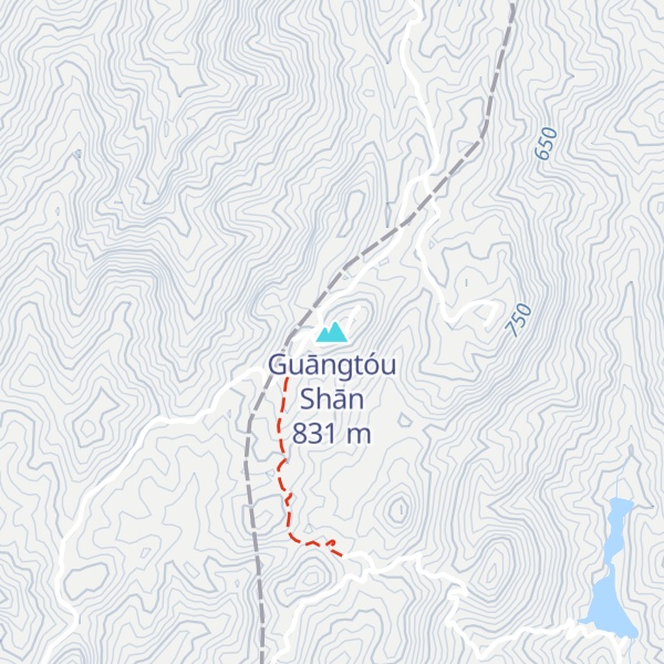 Map of Guāngtóu Shān